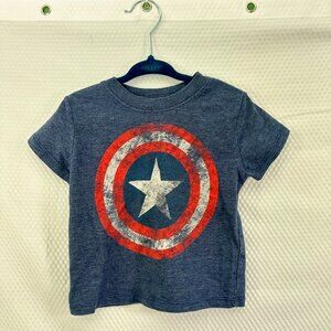 Marvel Captain America shield  distressed graphic t-shirt  18 Months